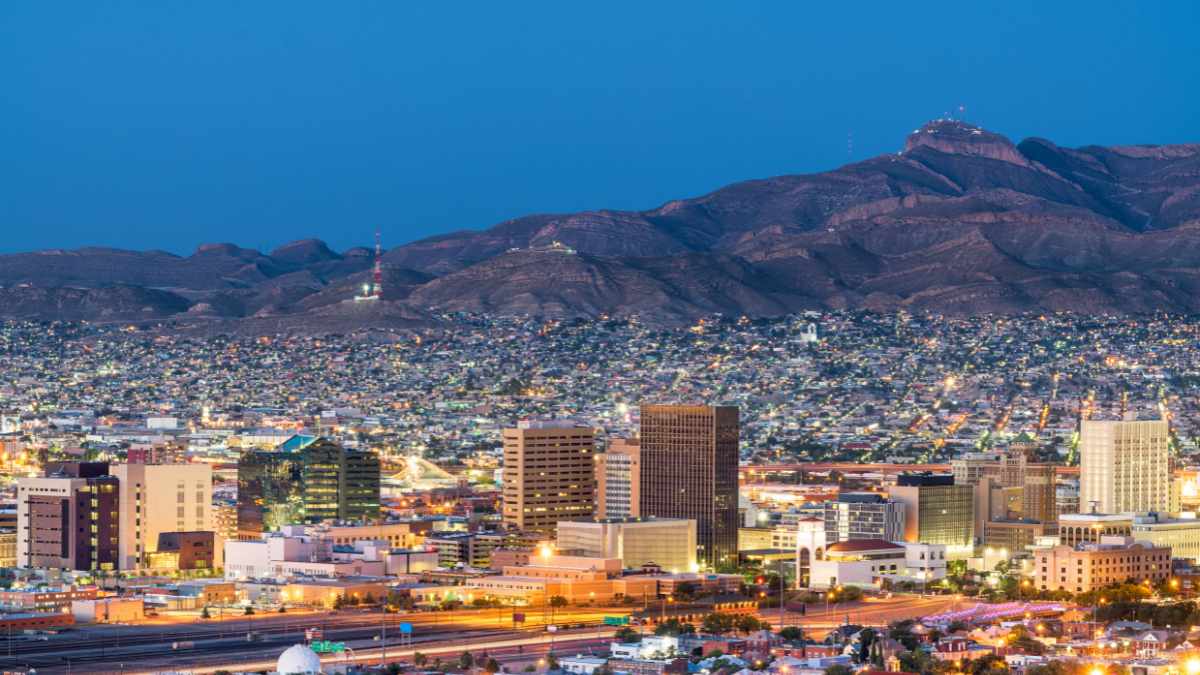 El Paso Tx skyline at night.